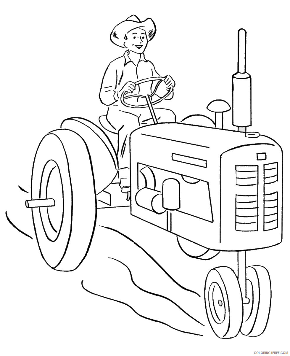 John Deere Tractor Coloring Pages for boys Printable 2020 0487 Coloring4free