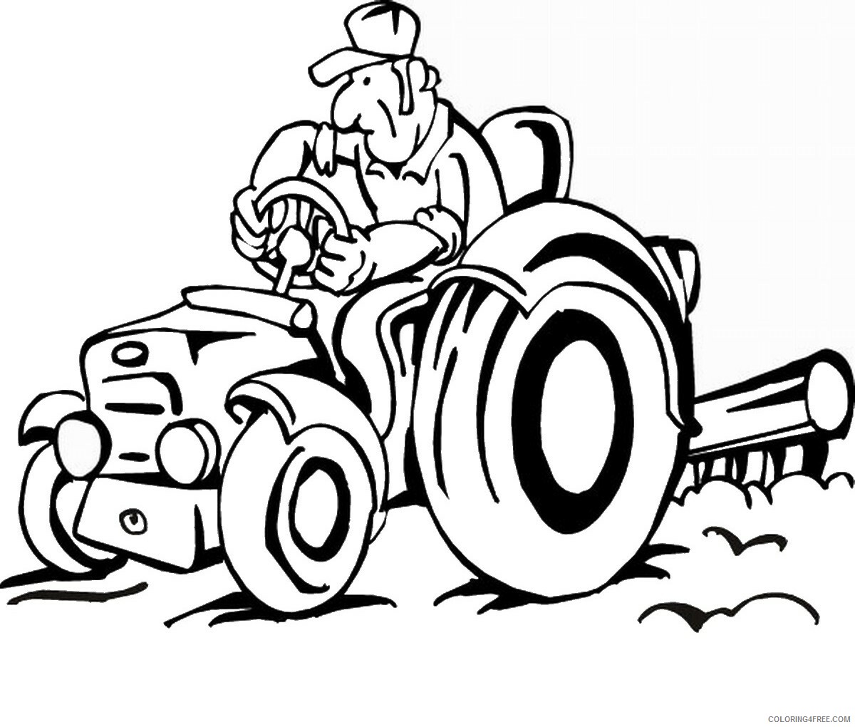 John Deere Tractor Coloring Pages for boys Printable 2020 0493 Coloring4free