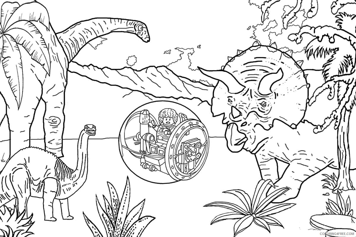 Jurassic World Coloring Pages for boys Free Jurassic World Printable 2020 0509 Coloring4free