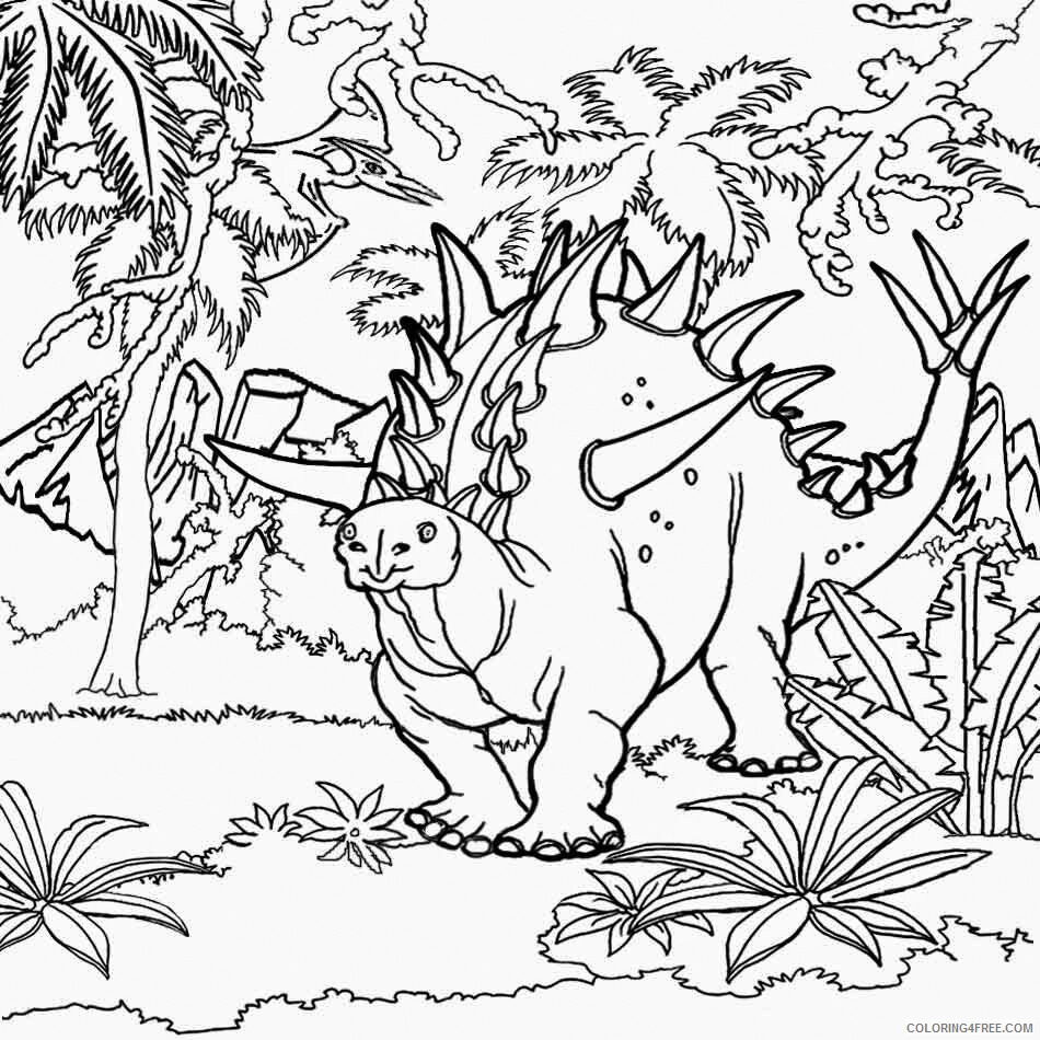 Jurassic World Coloring Pages for boys Jurassic Forest Printable 2020 0510 Coloring4free