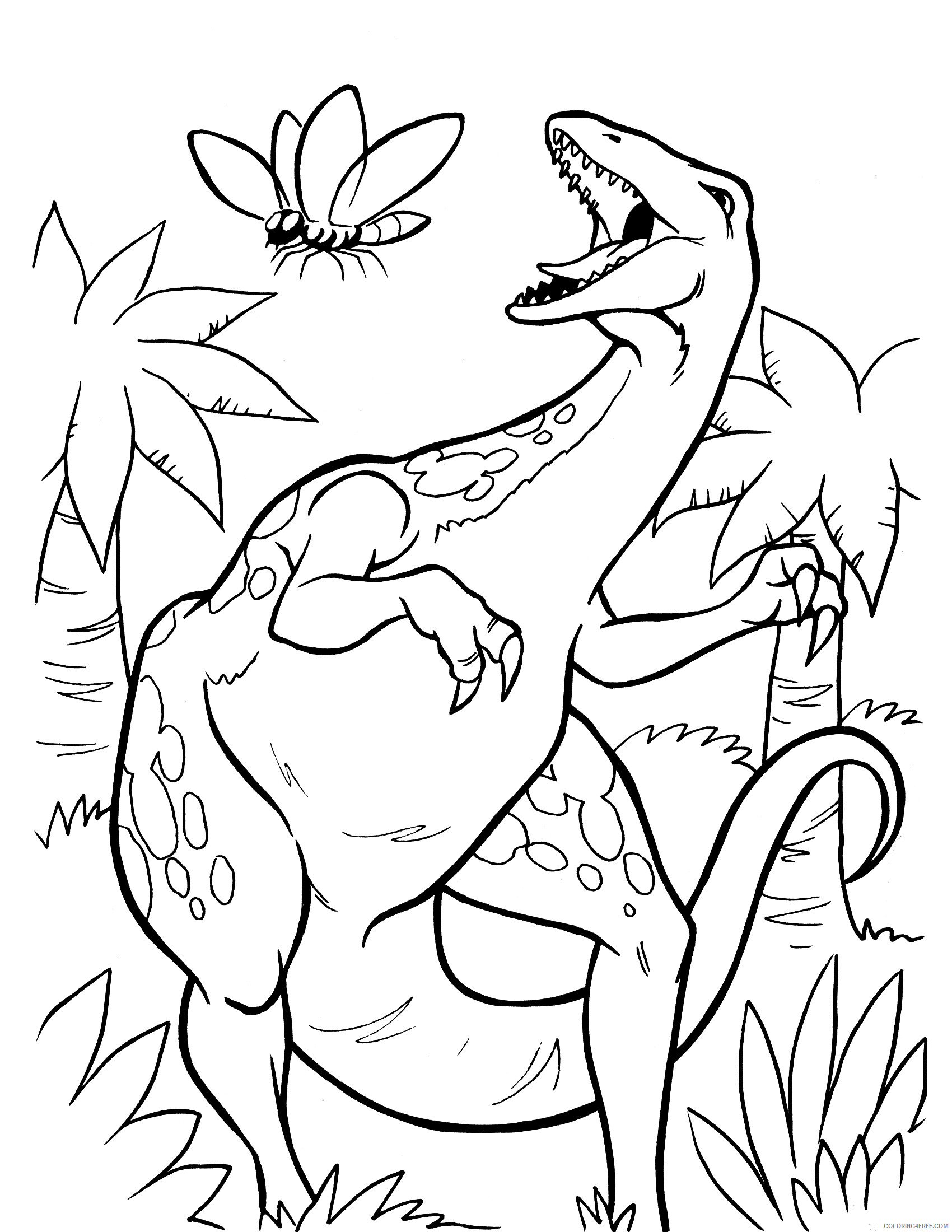 Jurassic World Coloring Pages for boys Jurassic Park T rex Printable 2020 0514 Coloring4free