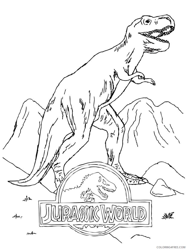 Jurassic World Coloring Pages for boys Jurassic World 2 Printable 2020 0523 Coloring4free