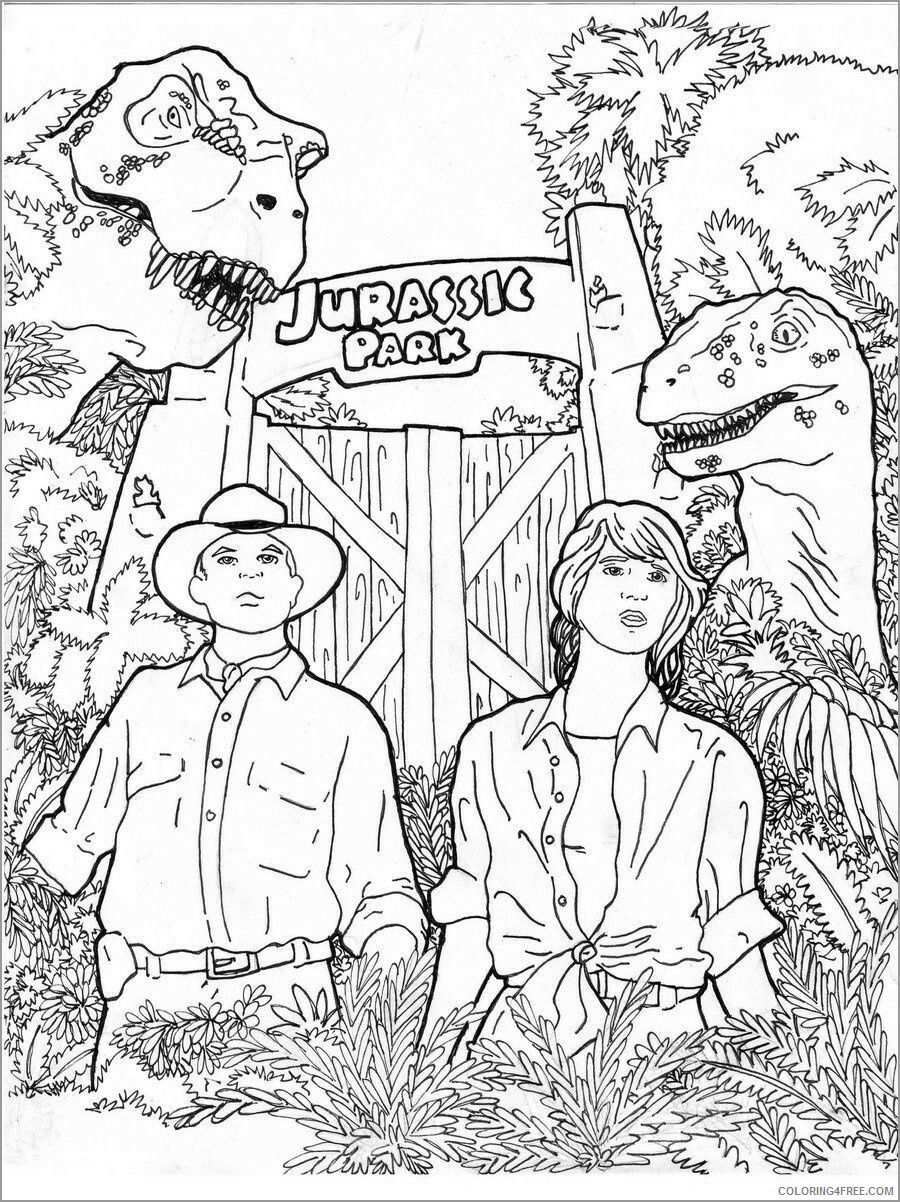 Jurassic World Coloring Pages for boys jurassic park adults Printable 2020 0511 Coloring4free