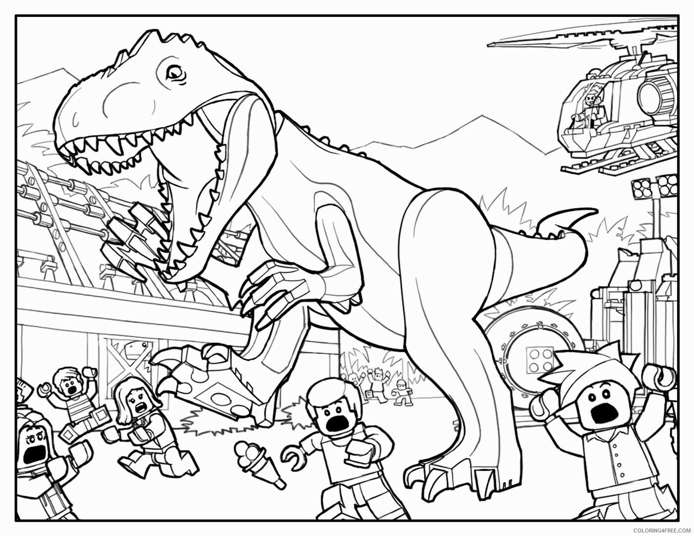 Jurassic World Coloring Pages for boys jurassic world 10 Printable 2020 0515 Coloring4free