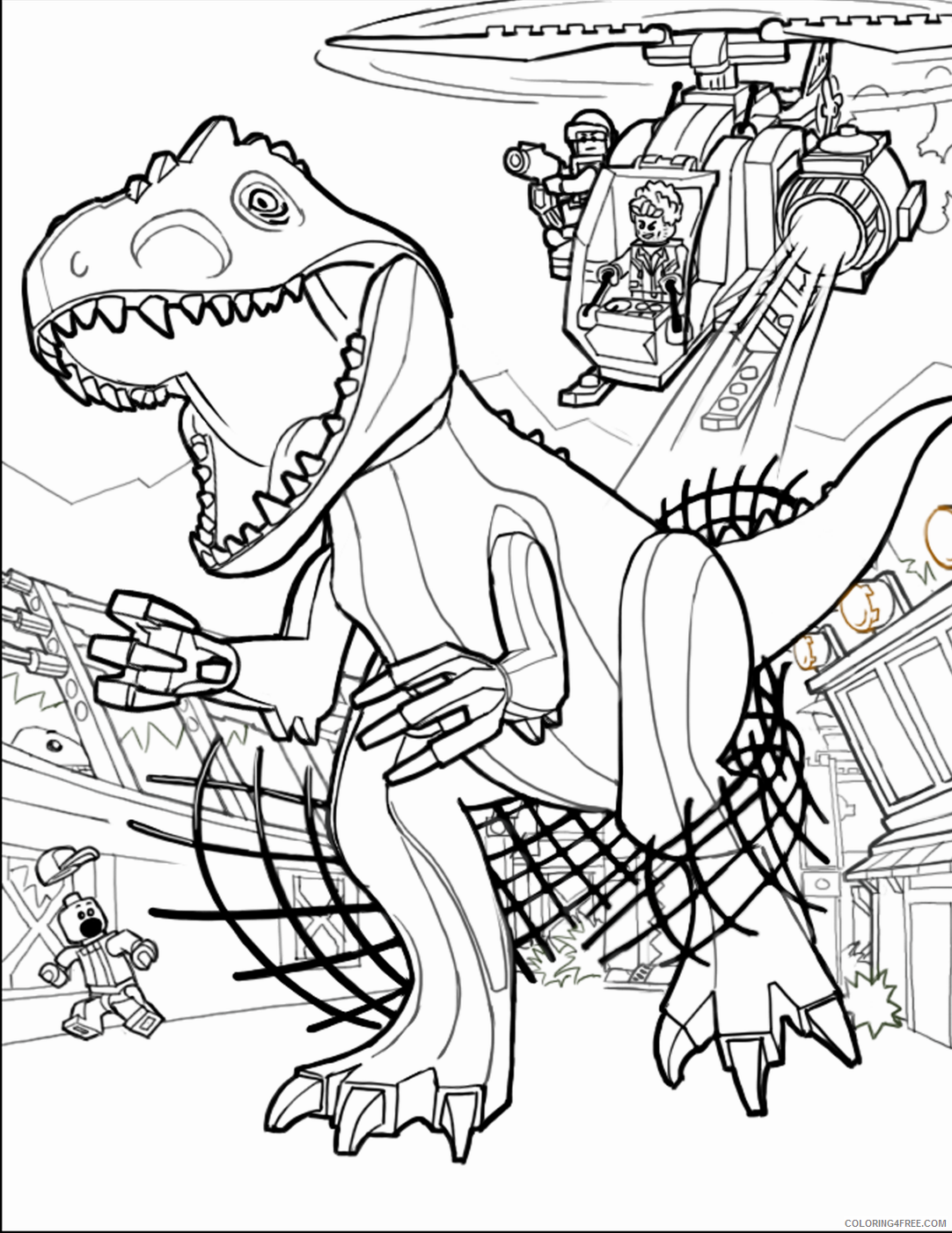 Jurassic World Coloring Pages for boys jurassic world 11 Printable 2020 0516 Coloring4free