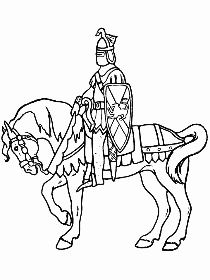 Knights Coloring Pages for boys knight Printable 2020 0535 Coloring4free