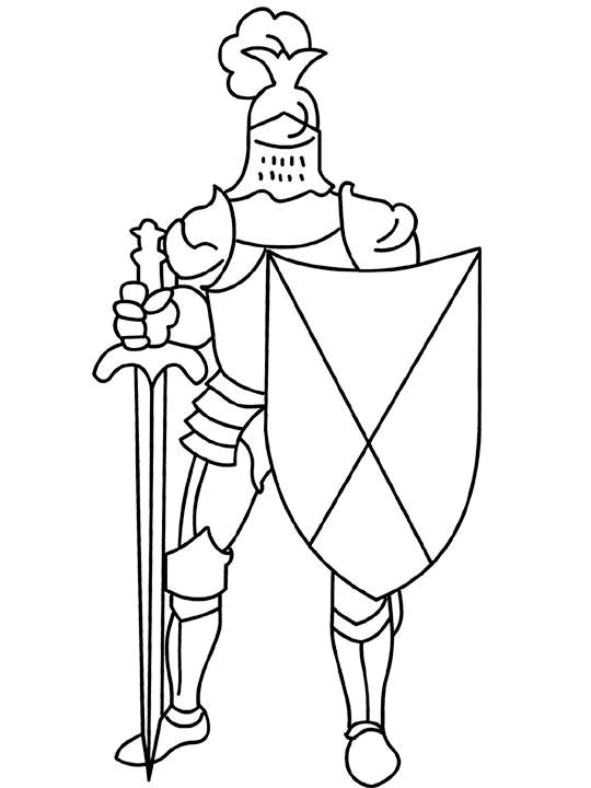 Knights Coloring Pages for boys knight Printable 2020 0538 Coloring4free