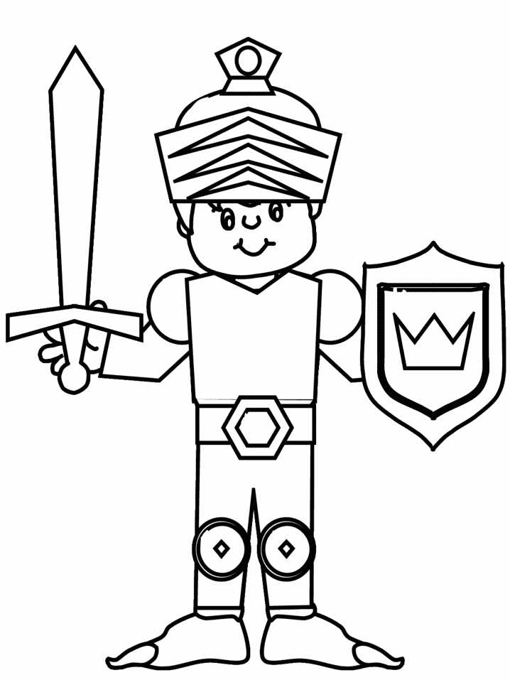 Knights Coloring Pages for boys knight2 2 Printable 2020 0536 Coloring4free