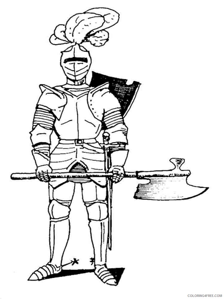 Knights Coloring Pages for boys knights 11 Printable 2020 0556 Coloring4free