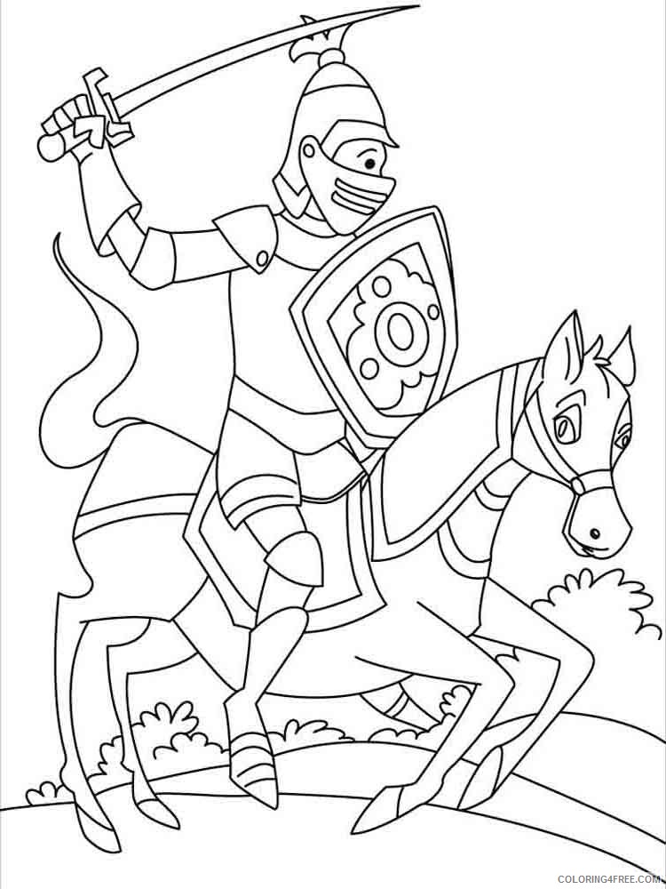 Knights Coloring Pages for boys knights 19 Printable 2020 0563 Coloring4free
