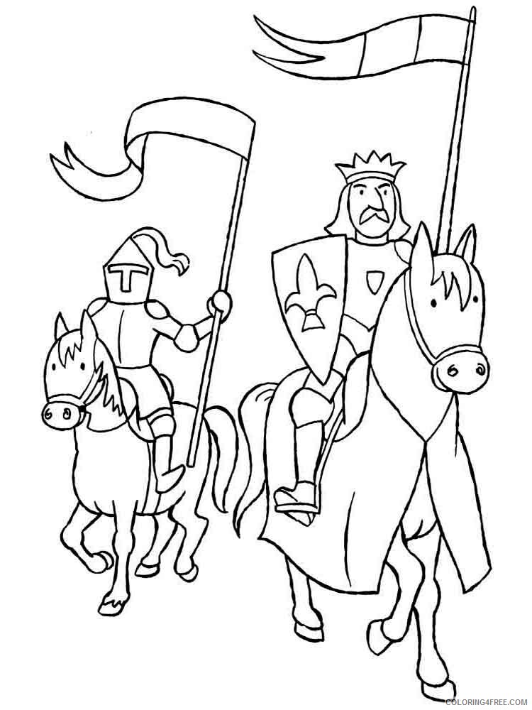 Knights Coloring Pages for boys knights 20 Printable 2020 0564 Coloring4free