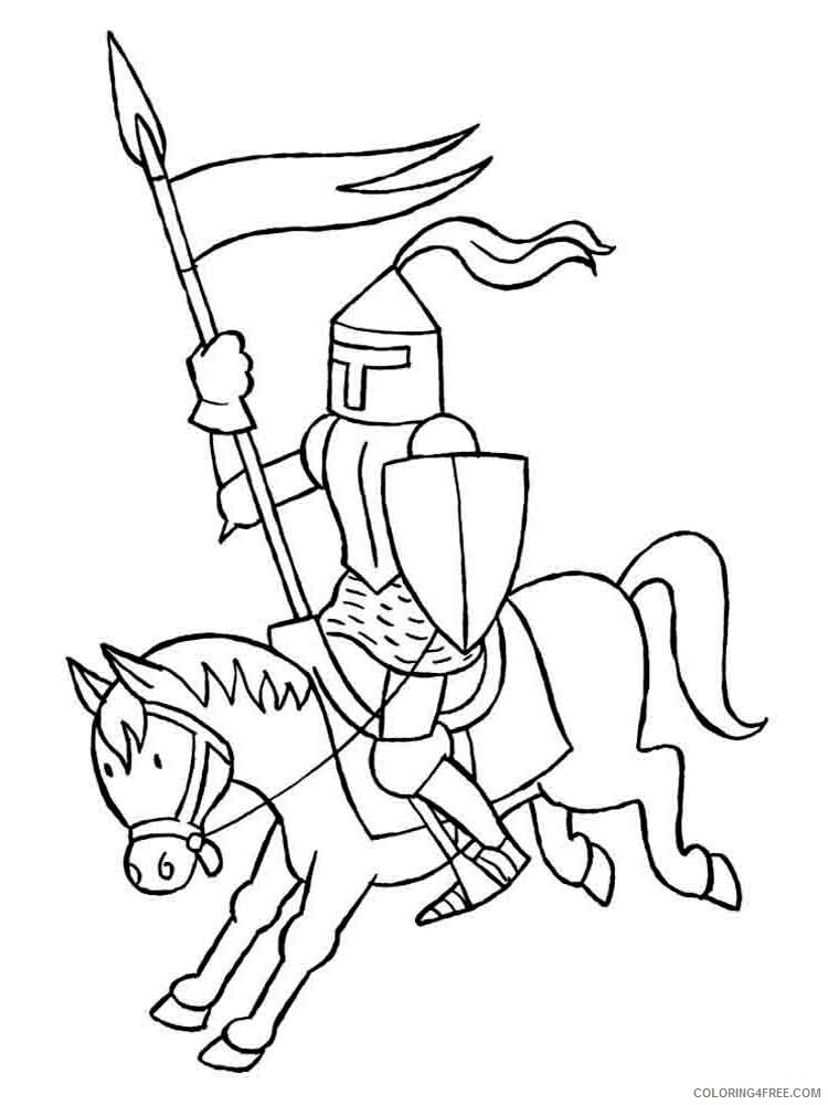 Knights Coloring Pages for boys knights 22 Printable 2020 0565 Coloring4free