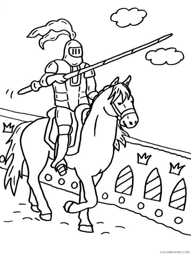 Knights Coloring Pages for boys knights 25 Printable 2020 0568 Coloring4free