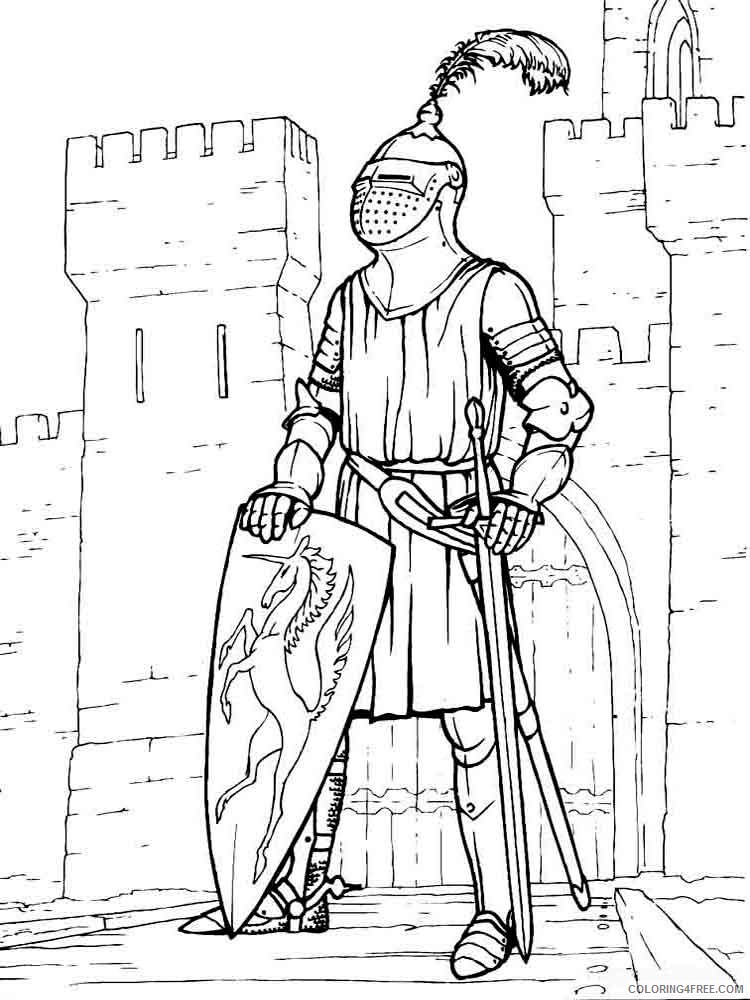 Knights Coloring Pages for boys knights 32 Printable 2020 0574 Coloring4free