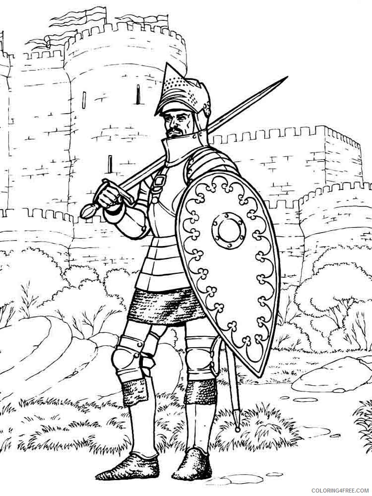 Knights Coloring Pages for boys knights 33 Printable 2020 0575 Coloring4free