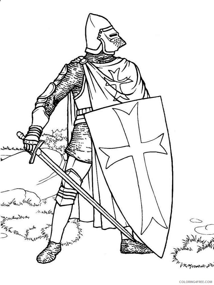 Knights Coloring Pages for boys knights 34 Printable 2020 0576 Coloring4free