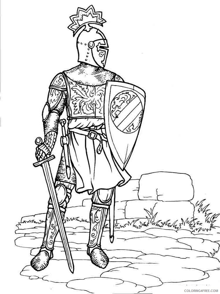 Knights Coloring Pages for boys knights 36 Printable 2020 0578 Coloring4free