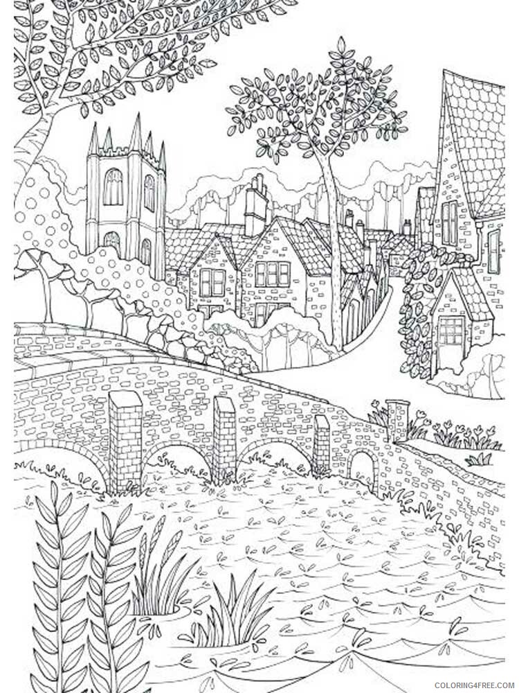 free coloring pages landscapes printables printable templates