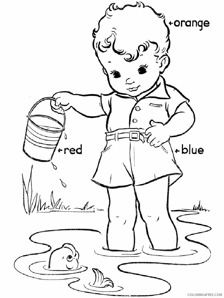 Learning Colors Coloring Pages Educational Learnings 8 Printable 2020 1550 Coloring4free