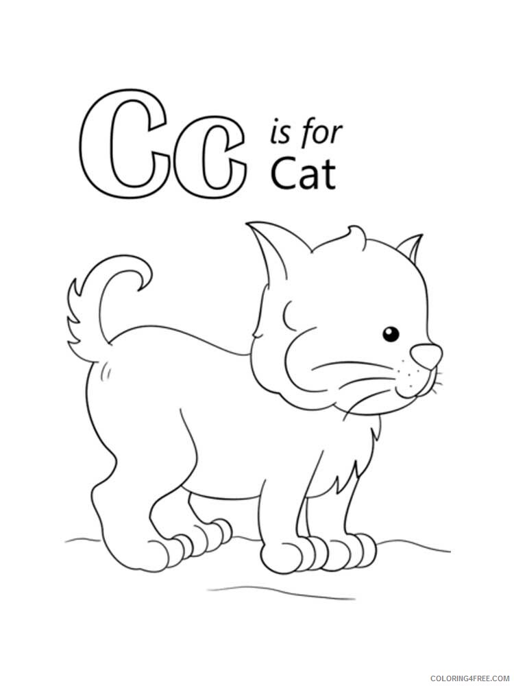Letter C Coloring Pages Alphabet Educational Letter C of 17 Printable 2020 036 Coloring4free