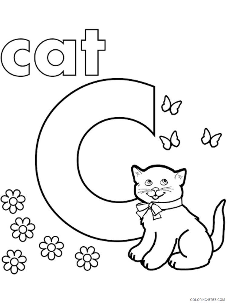 Letter C Coloring Pages Alphabet Educational Letter C of 19 Printable 2020 038 Coloring4free