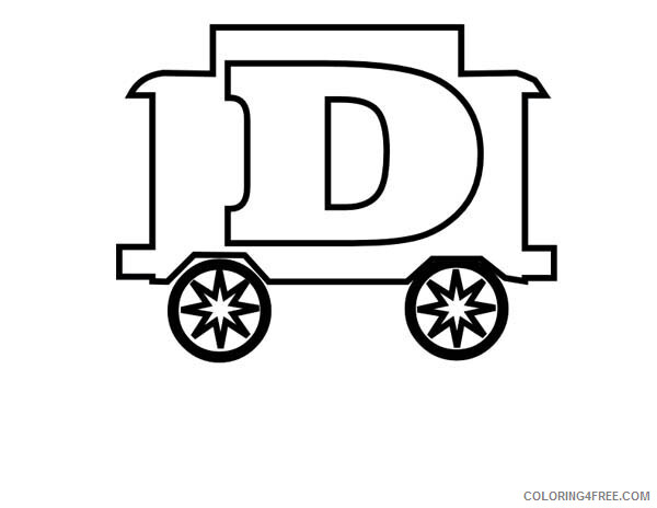 Letter Coloring Pages Educational Kindergarden Kids Learn Letter D 2020 1603 Coloring4free