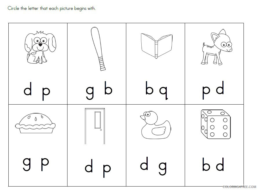 Letter Coloring Pages Educational Which Letter is Correct Worksheet 2020 1641 Coloring4free