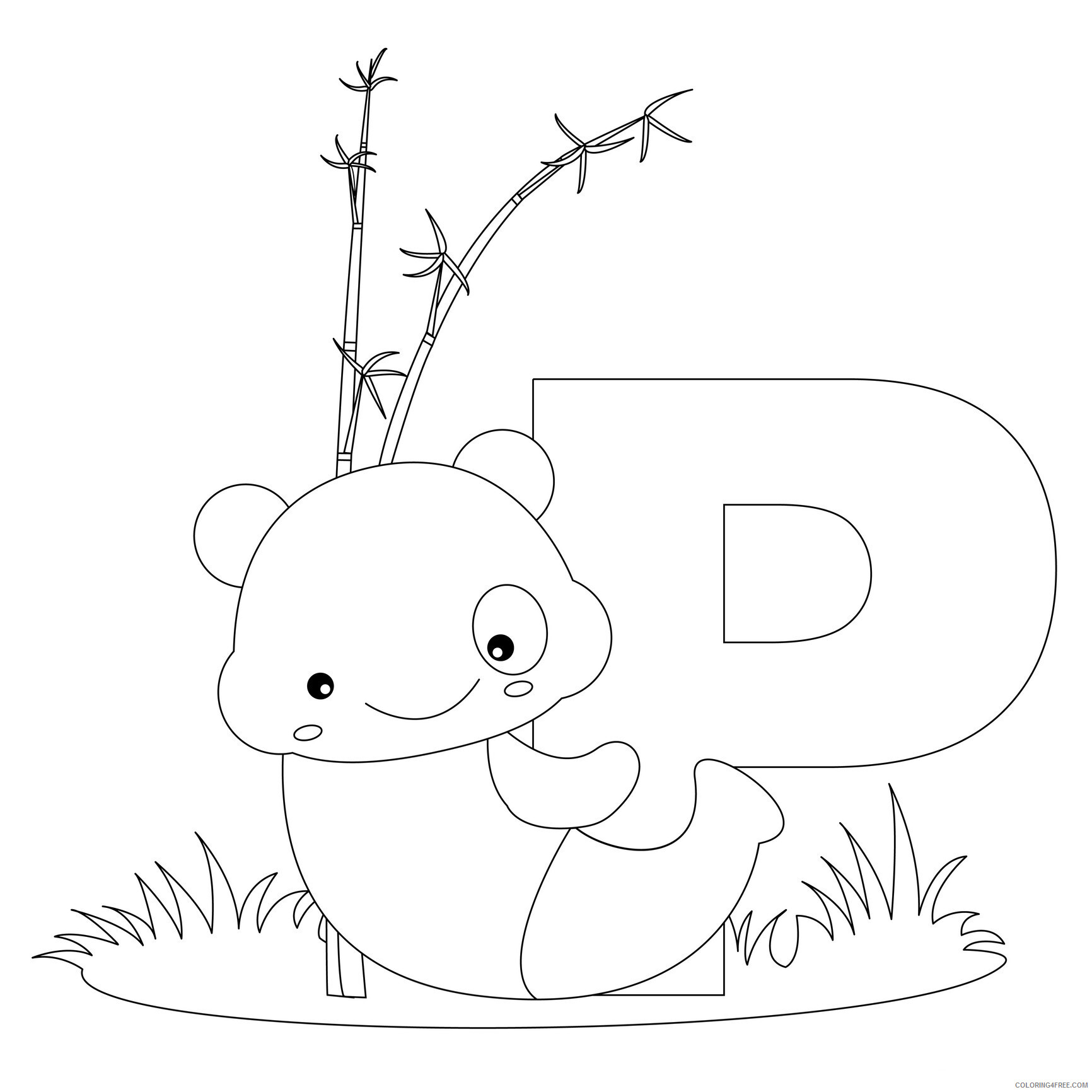 Letter Coloring Pages Educational alphabet Letter P Printable 2020 1567 Coloring4free