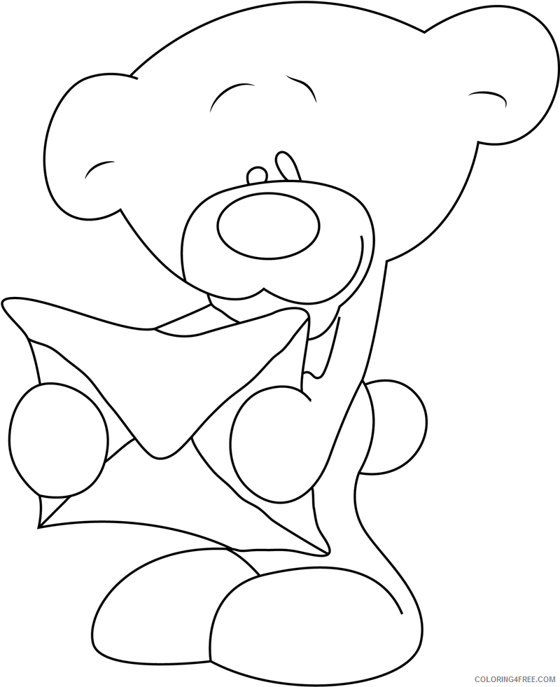 Letter Coloring Pages Educational pimboli with the letter Printable 2020 1634 Coloring4free