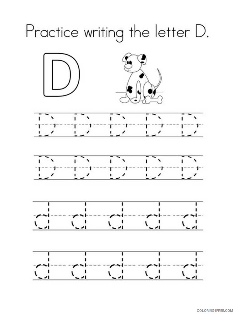 Letter D Coloring Pages Alphabet Educational Letter D of 11 Printable 2020 048 Coloring4free