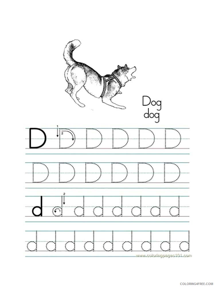 Letter D Coloring Pages Alphabet Educational Letter D of 13 Printable 2020 050 Coloring4free