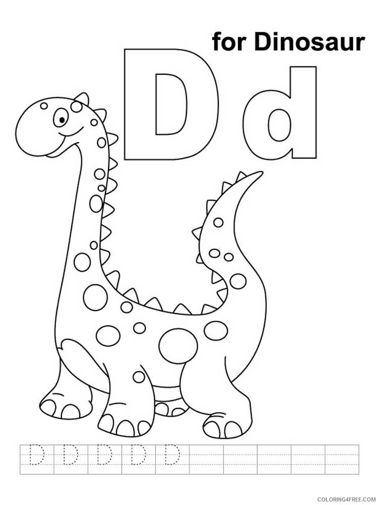 Letter D Coloring Pages Alphabet Educational Letter D of 7 Printable 2020 057 Coloring4free