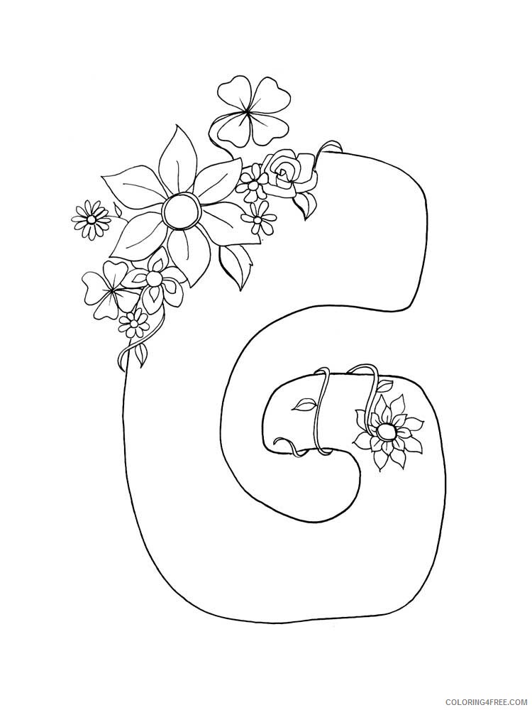 Letter G Coloring Pages Alphabet Educational Letter G of 1 Printable 2020 087 Coloring4free