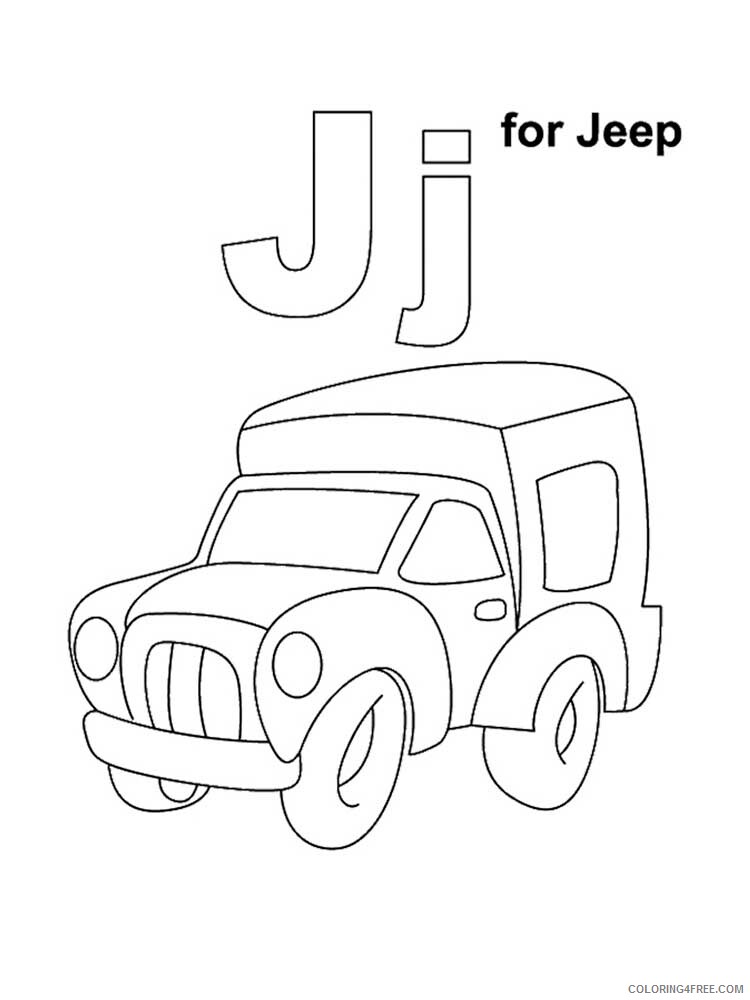 Letter J Coloring Pages Alphabet Educational Letter J of 13 Printable 2020 122 Coloring4free