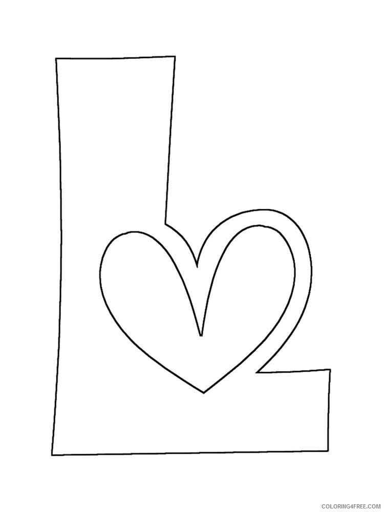 Letter L Coloring Pages Alphabet Educational Letter L of 12 Printable 2020 148 Coloring4free