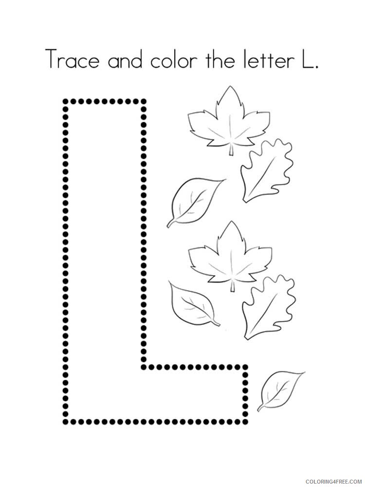 Letter L Coloring Pages Alphabet Educational Letter L of 13 Printable 2020 149 Coloring4free