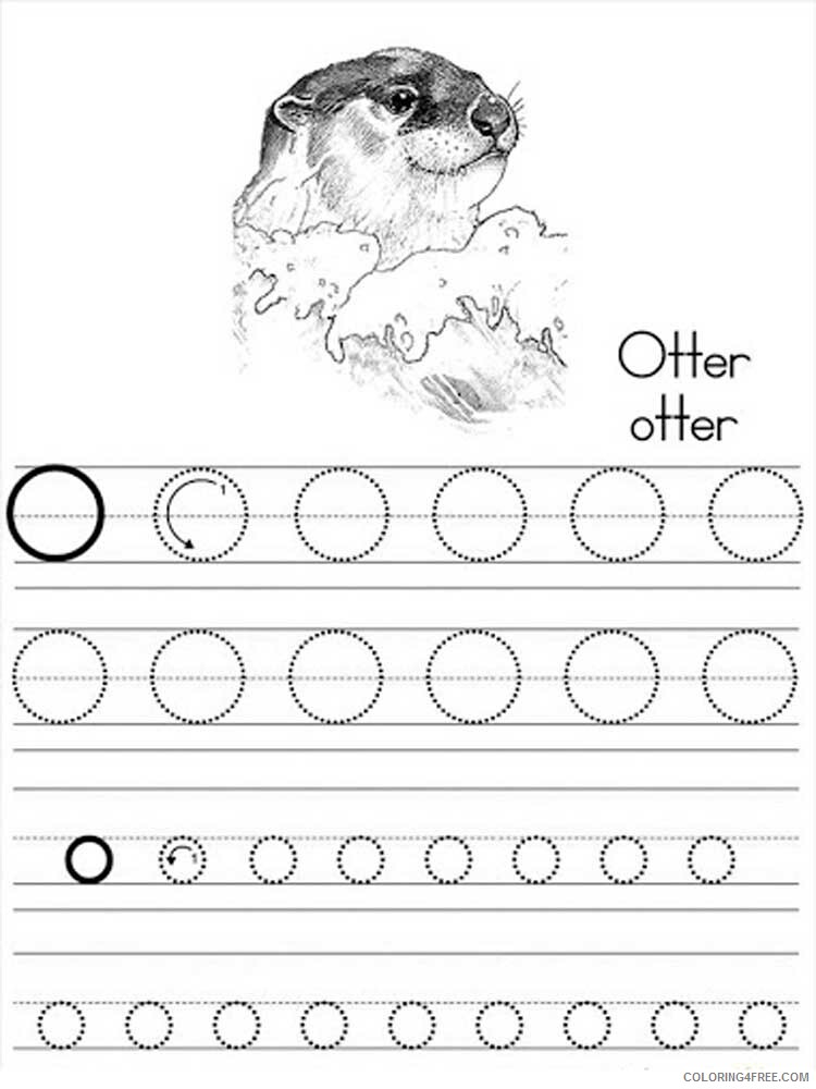 Letter O Coloring Pages Alphabet Educational Letter O of 12 Printable 2020 176 Coloring4free