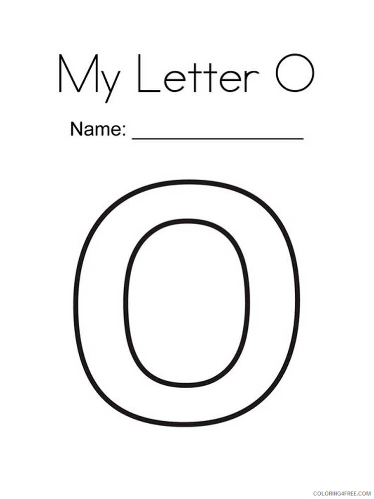 Letter O Coloring Pages Alphabet Educational Letter O of 7 Printable 2020 181 Coloring4free