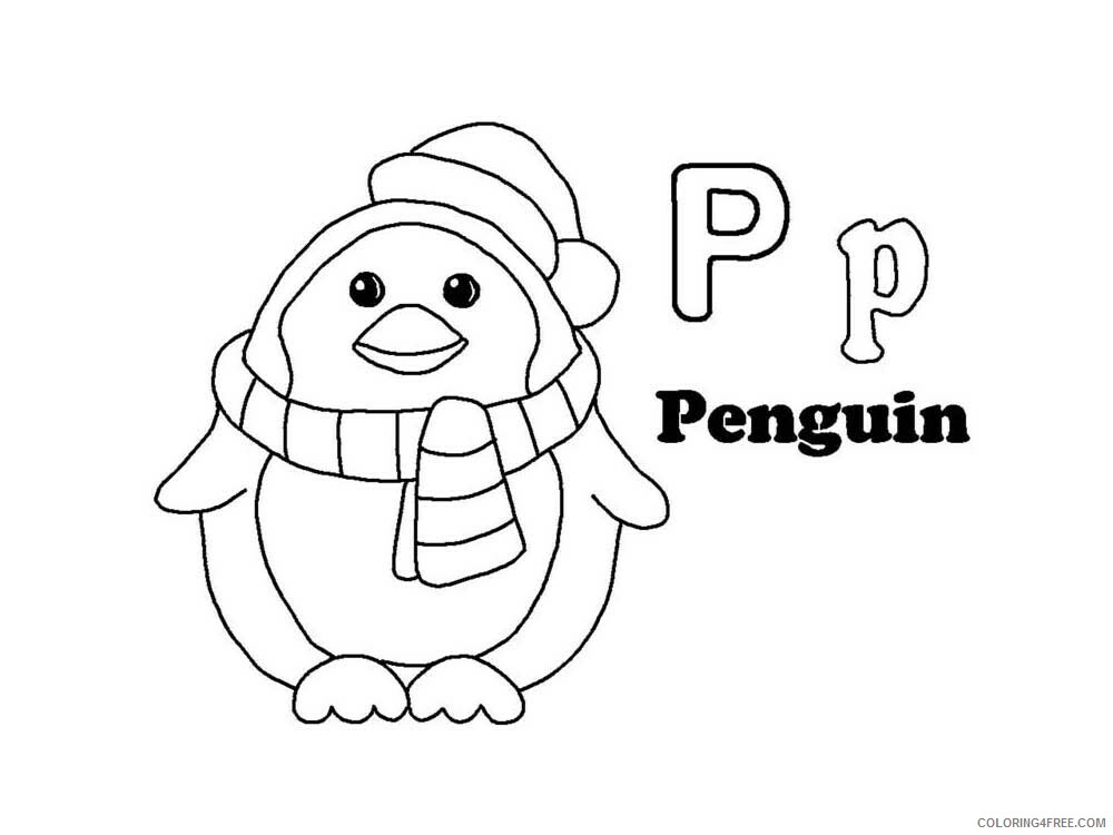 Letter P Coloring Pages Alphabet Educational Letter P of 10 Printable 2020 185 Coloring4free