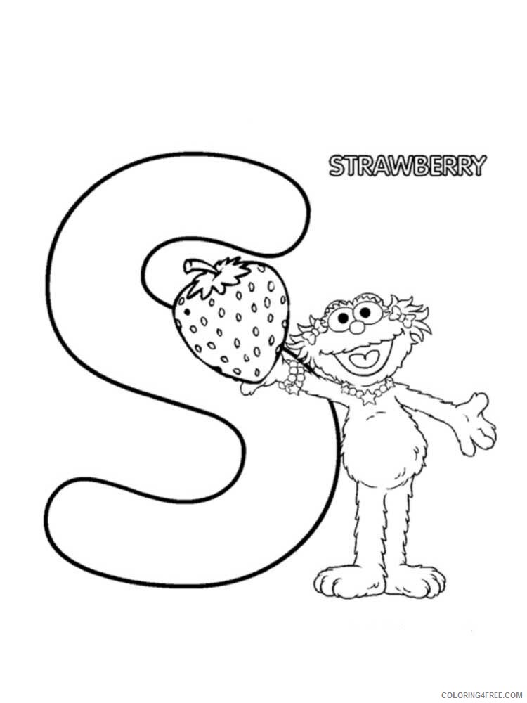 Letter S Coloring Pages Alphabet Educational Letter S of 8 Printable 2020 225 Coloring4free