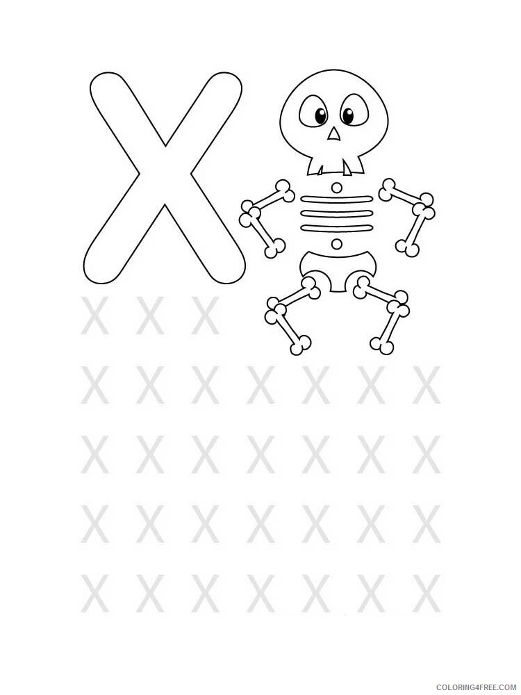 Printable Vegan Letter X Coloring Pages Mindfulness Activity for Kids!