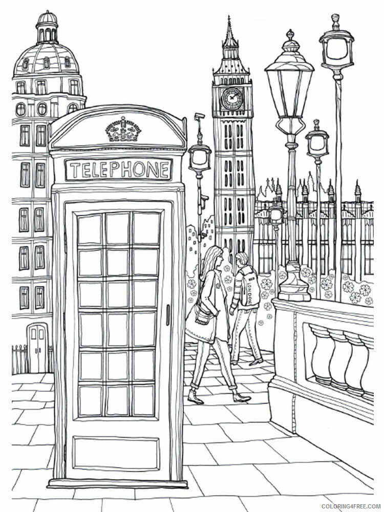 London Coloring Pages Cities Educational London 2 Printable 2020 322 Coloring4free
