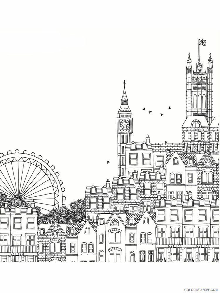 London Coloring Pages Cities Educational London 3 Printable 2020 323 Coloring4free