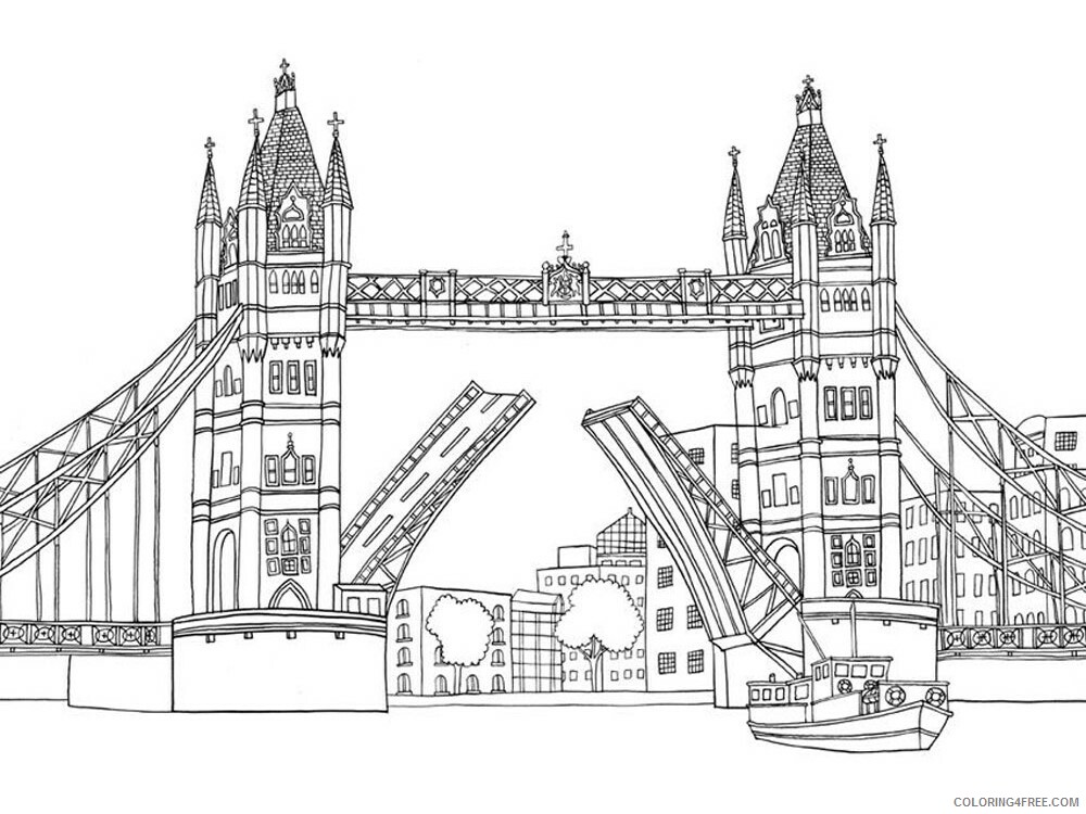 London Coloring Pages Cities Educational London 5 Printable 2020 325 Coloring4free