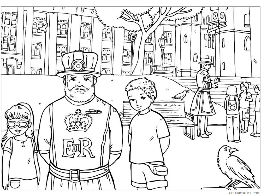 London Coloring Pages Cities Educational London 7 Printable 2020 327 Coloring4free
