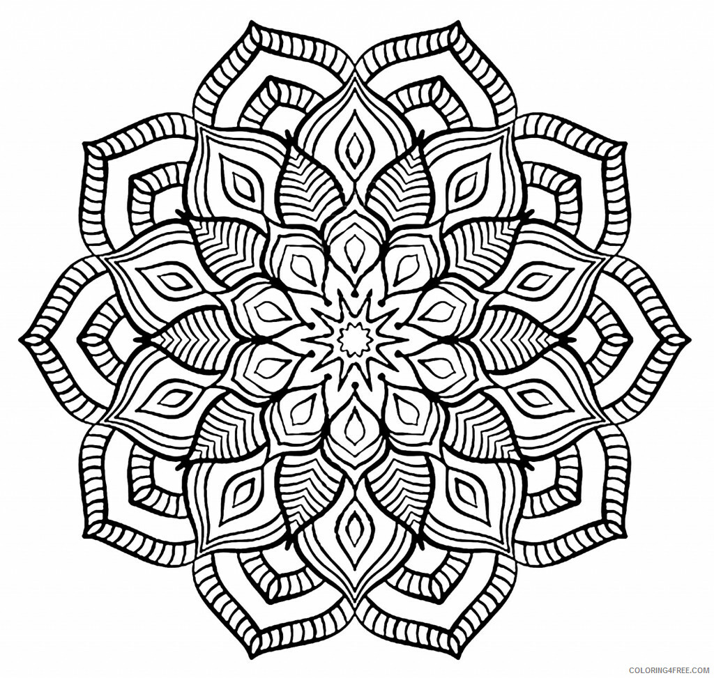 Mandala Coloring Pages Adult Complex for Adults and Teens Printable 2020 525 Coloring4free