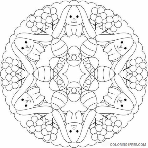Mandala Coloring Pages Adult Easter Mandala for Adults Printable 2020 527 Coloring4free