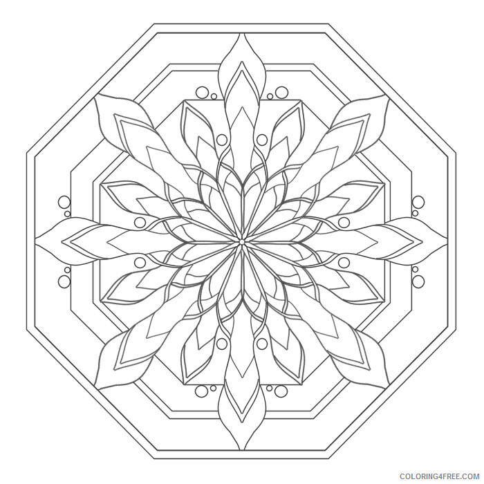 Download Mandala Coloring Pages Adult Mandala Easy Printable 2020 602 Coloring4free Coloring4free Com