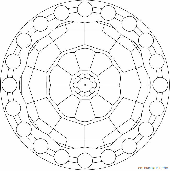 Mandala Coloring Pages Adult free mandala 2 Printable 2020 534 Coloring4free