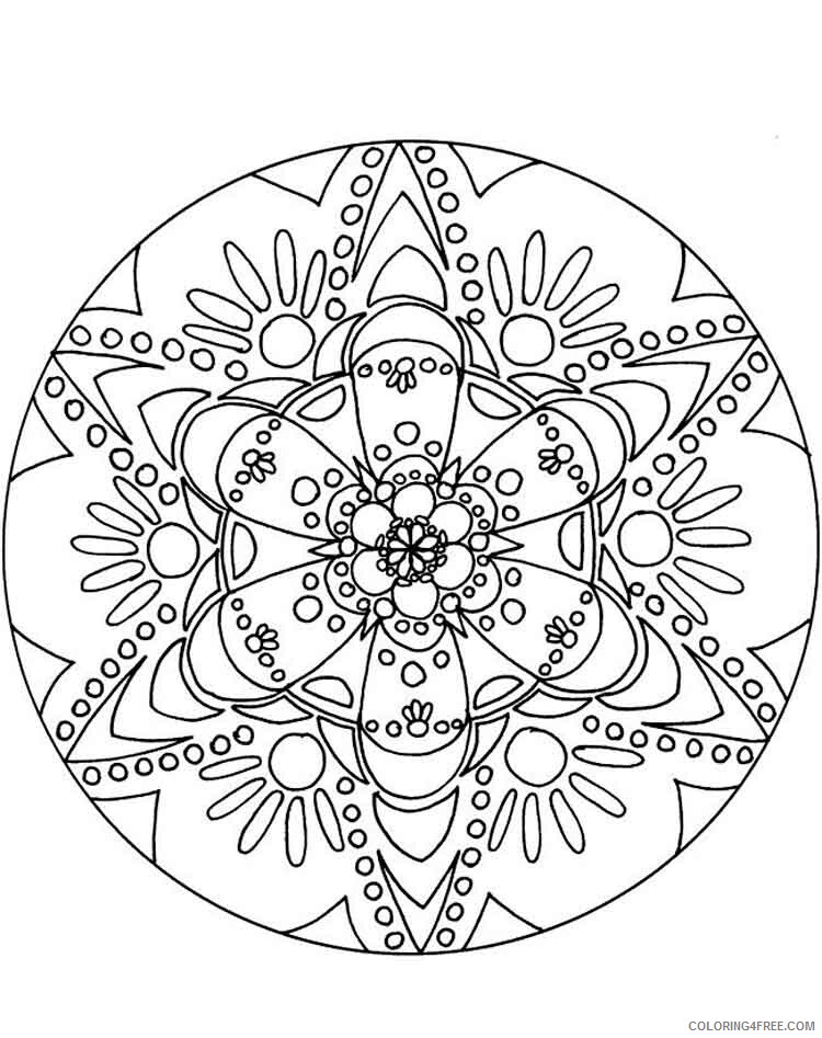 Mandala Coloring Pages Adult mandala adult 40 Printable 2020 589 Coloring4free